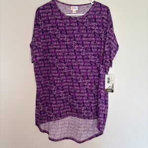 LULAROE DISNEY Villians NEW Irma Women's XS Purple Black Cruella De Vil Stretch